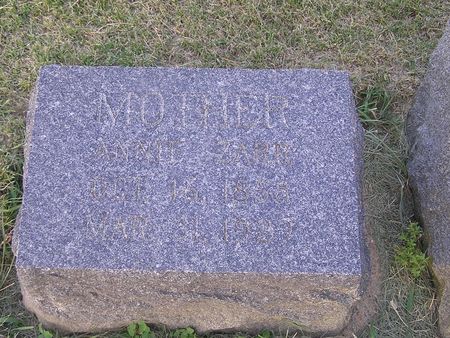 ZARR, ANNIE - Delaware County, Iowa | ANNIE ZARR 