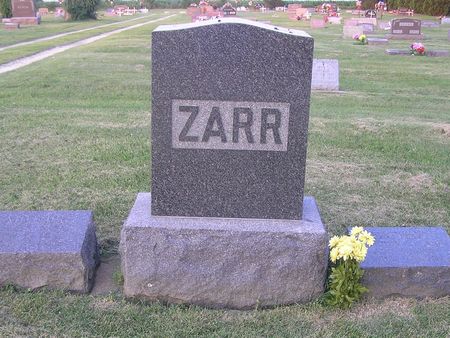 ZARR, FAMILY MARKER - Delaware County, Iowa | FAMILY MARKER ZARR 