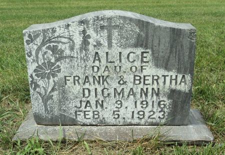 DIGMANN, ALICE - Delaware County, Iowa | ALICE DIGMANN 