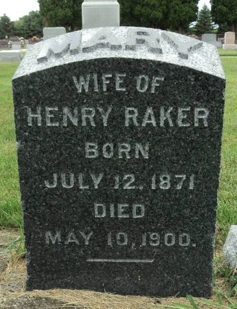RAKER, MARY - Delaware County, Iowa | MARY RAKER 