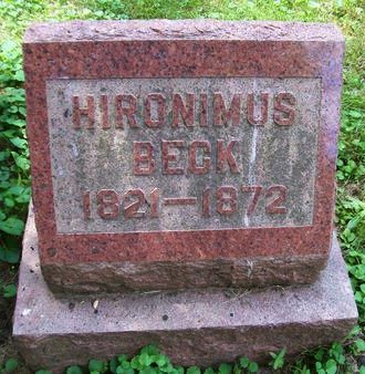 BECK, HIRONIMUS - Des Moines County, Iowa | HIRONIMUS BECK 
