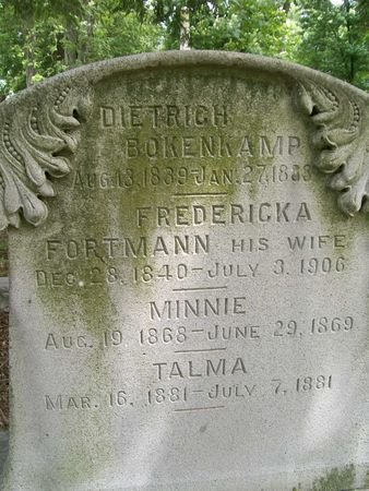 BOKENKAMP, TALMA - Des Moines County, Iowa | TALMA BOKENKAMP 