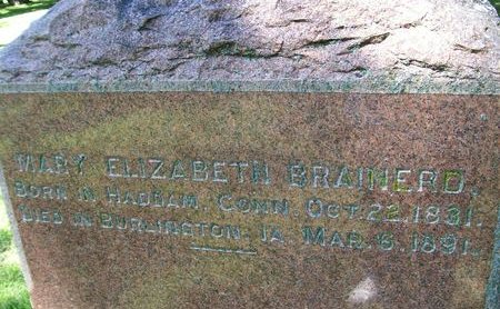 BRAINERD, MARY ELIZABETH - Des Moines County, Iowa | MARY ELIZABETH BRAINERD 
