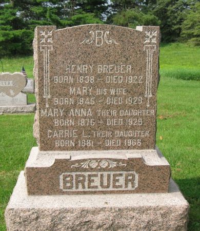 WITTE BREUER, MARY - Des Moines County, Iowa | MARY WITTE BREUER 