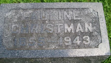 CHRISTMAN, PAULINE - Des Moines County, Iowa | PAULINE CHRISTMAN 