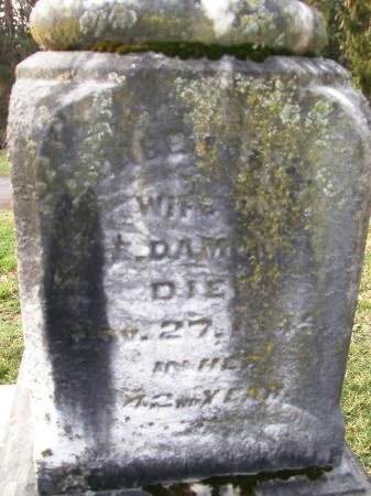 FRAKER DAMON, ELIZABETH - Des Moines County, Iowa | ELIZABETH FRAKER DAMON 