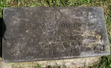 DIETSCH, ALVAH FREDERICK - Des Moines County, Iowa | ALVAH FREDERICK DIETSCH 
