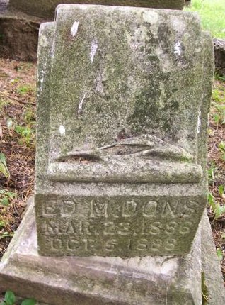 DONS, EDWARD M. - Des Moines County, Iowa | EDWARD M. DONS 