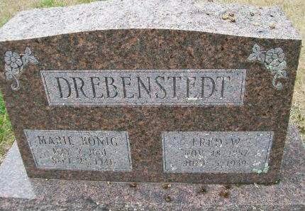 KONIG DREBENSTEDT, MARIE - Des Moines County, Iowa | MARIE KONIG DREBENSTEDT 