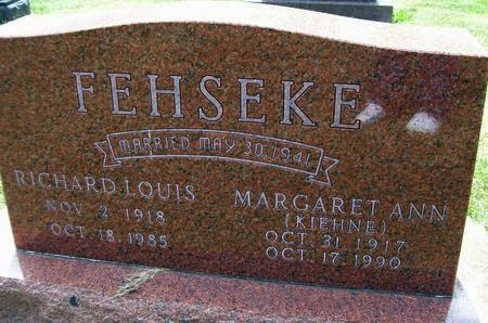 FEHSEKE, MARGARET ANN - Des Moines County, Iowa | MARGARET ANN FEHSEKE 