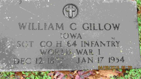 GILLOW, WILLIAM CARL - Des Moines County, Iowa | WILLIAM CARL GILLOW 