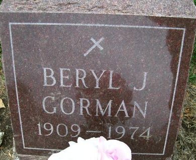 GORMAN, BERYL J. - Des Moines County, Iowa | BERYL J. GORMAN 