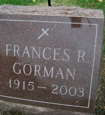 GORMAN, FRANCES RITA - Des Moines County, Iowa | FRANCES RITA GORMAN 