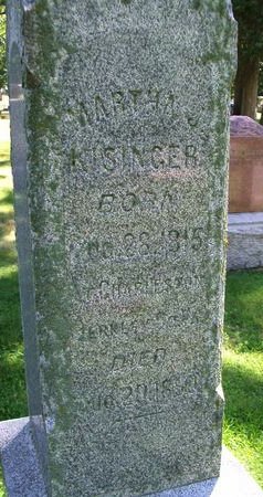 KISINGER, MARTHA - Des Moines County, Iowa | MARTHA KISINGER 