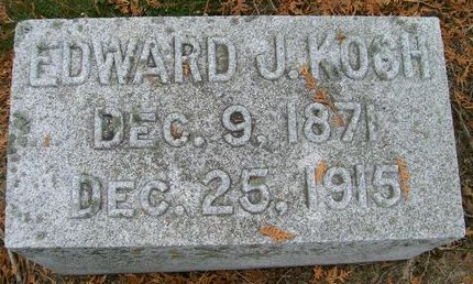 KOCH, EDWARD J. - Des Moines County, Iowa | EDWARD J. KOCH 