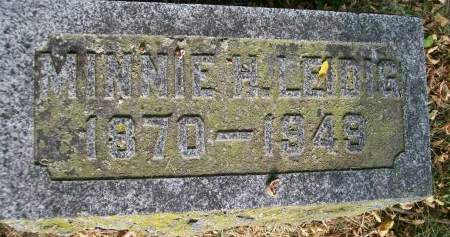 LEIDIG, MINNIE H. - Des Moines County, Iowa | MINNIE H. LEIDIG 
