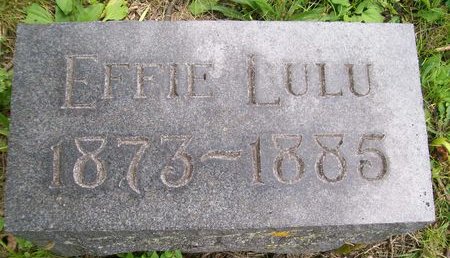 LUNDGREN, EFFIE LULU - Des Moines County, Iowa | EFFIE LULU LUNDGREN 
