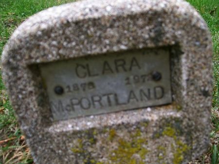 MCPORTLAND, CLARA - Des Moines County, Iowa | CLARA MCPORTLAND 