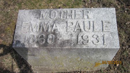 HOHL PAULE, EMMA D. - Des Moines County, Iowa | EMMA D. HOHL PAULE 