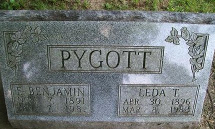 PYGOTT, LEDA T. - Des Moines County, Iowa | LEDA T. PYGOTT 
