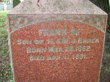 RAPER, FRANK M. - Des Moines County, Iowa | FRANK M. RAPER 