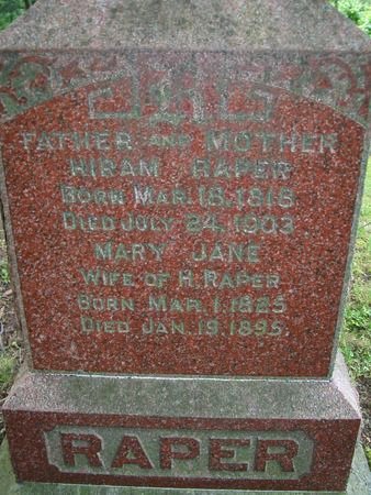 RAPER, HIRAM - Des Moines County, Iowa | HIRAM RAPER 