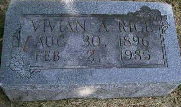 RICE, VIVIAN A. - Des Moines County, Iowa | VIVIAN A. RICE 