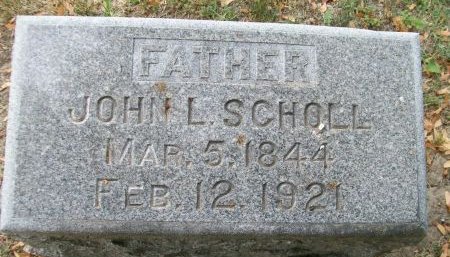 SCHOLL, JOHN L. - Des Moines County, Iowa | JOHN L. SCHOLL 