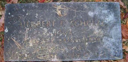 SCHULZE, HERBERT E. - Des Moines County, Iowa | HERBERT E. SCHULZE 