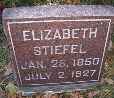 STIEFEL, ELIZABETH - Des Moines County, Iowa | ELIZABETH STIEFEL 