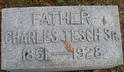 TESCH, CHARLES, SR. - Des Moines County, Iowa | CHARLES, SR. TESCH 