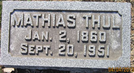 THUL, MARTIN MATHIAS - Des Moines County, Iowa | MARTIN MATHIAS THUL 