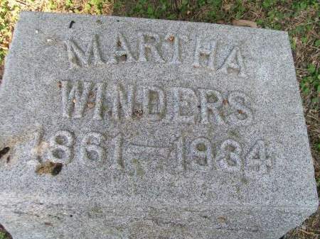 WINDERS, MARTHA - Des Moines County, Iowa | MARTHA WINDERS 
