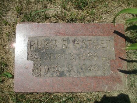 BUCKLER ASTGEN, RUBY B. - Dubuque County, Iowa | RUBY B. BUCKLER ASTGEN 