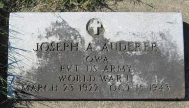 AUDERER, JOSEPH A. - Dubuque County, Iowa | JOSEPH A. AUDERER 