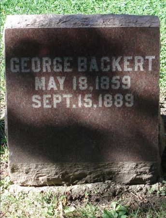 BACKERT, GEORGE - Dubuque County, Iowa | GEORGE BACKERT 