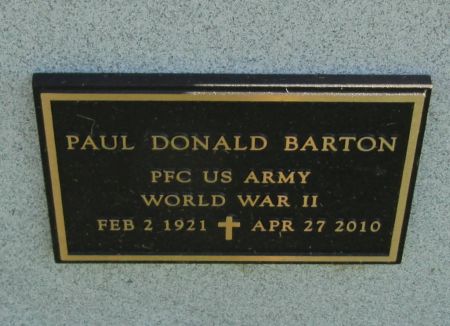 BARTON, PFC PAUL DONALD - Dubuque County, Iowa | PFC PAUL DONALD BARTON 