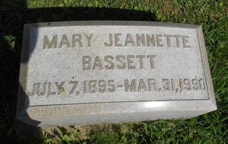 BASSETT, MARY JEANNETTE - Dubuque County, Iowa | MARY JEANNETTE BASSETT 