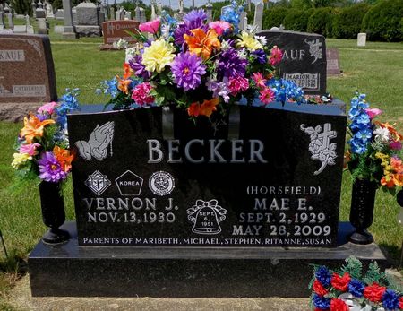 HORSFIELD BECKER, MAE E. - Dubuque County, Iowa | MAE E. HORSFIELD BECKER 