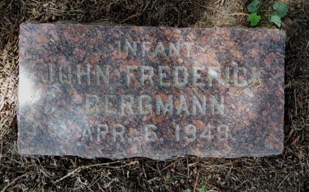 BERGMANN, JOHN FREDERICK - Dubuque County, Iowa | JOHN FREDERICK BERGMANN 