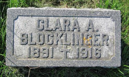 BLOCKLINGER, CLARA A. - Dubuque County, Iowa | CLARA A. BLOCKLINGER 