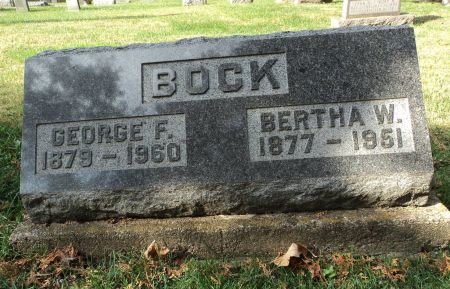 BOCK, BERTHA W. - Dubuque County, Iowa | BERTHA W. BOCK 