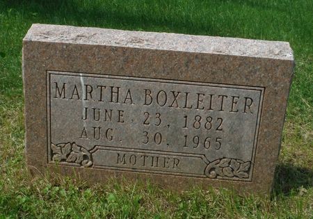 BOXLEITER, MARTHA  F. - Dubuque County, Iowa | MARTHA  F. BOXLEITER 