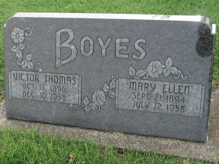 BOYES, MARY ELLEN - Dubuque County, Iowa | MARY ELLEN BOYES 