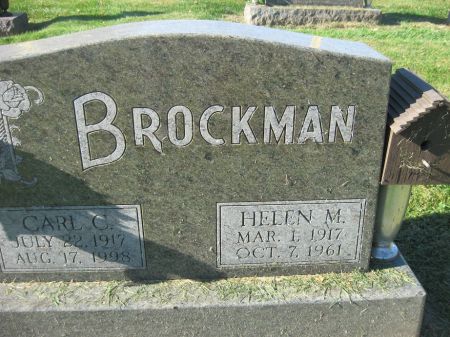 BROCKMAN, HELEN M. - Dubuque County, Iowa | HELEN M. BROCKMAN 