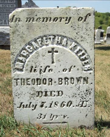 BROWN, MARGARETHA - Dubuque County, Iowa | MARGARETHA BROWN 
