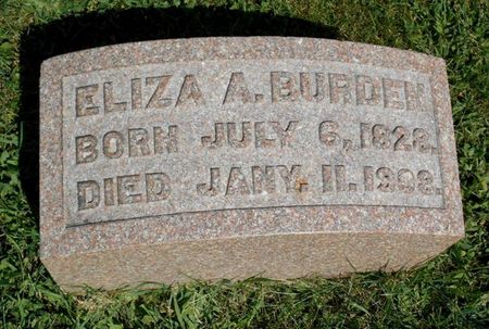 BURDEN, ELIZA A. - Dubuque County, Iowa | ELIZA A. BURDEN 