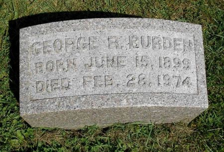 BURDEN, GEORGE RIDER - Dubuque County, Iowa | GEORGE RIDER BURDEN 
