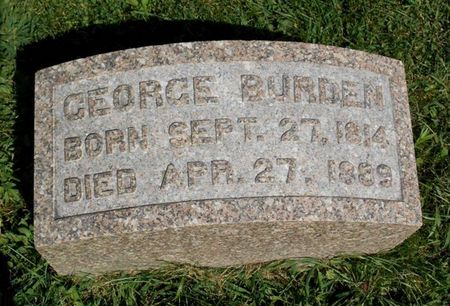 BURDEN, GEORGE - Dubuque County, Iowa | GEORGE BURDEN 