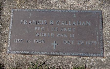 CALLAHAN, FRANCIS B. - Dubuque County, Iowa | FRANCIS B. CALLAHAN 